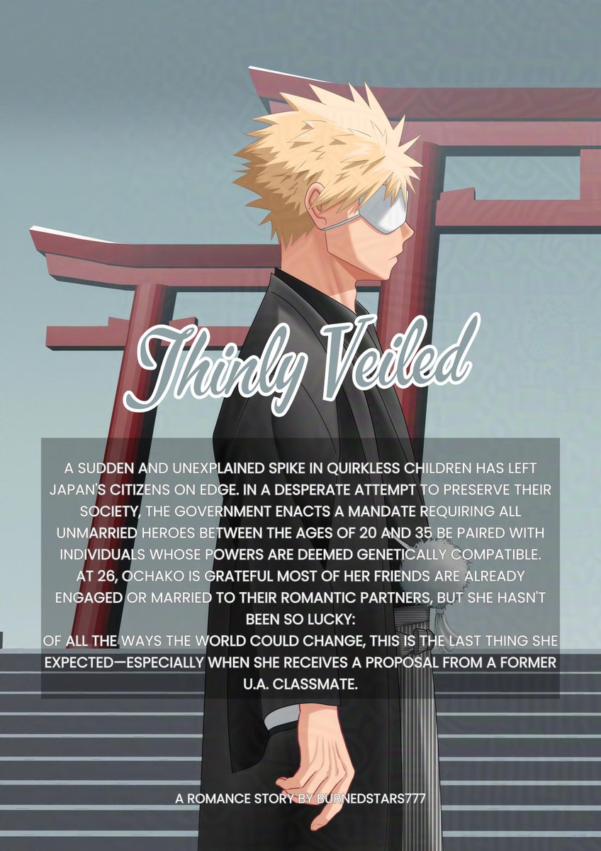 Cover art collaboration project with @BStars777 

This is cover for chapter 1.
Tells the story about arrange married between Bakugou and Uraraka. The story will be released in November.

Read the story in here archiveofourown.org/users/BurnedSt…

#kacchako