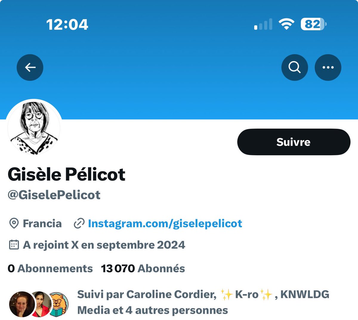 GrandSachoir's tweet photo. Il y a une saloperie de compte qui se fait passer pour Gisèle Pélicot alors qu’elle n’est pas présente sur les réseaux. À signaler et notes à valider sous les tweets si vous êtes rédacteurs. https://t.co/41hZX3WFl1