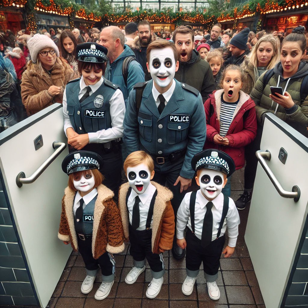 Holiday trip to an amusement park, and restrooms were packed. After waiting 20 minutes for a family in the multi-purpose toilet, they came out fully dressed in Halloween costumes—no apologies, just walked off! #Halloween #AmusementPark