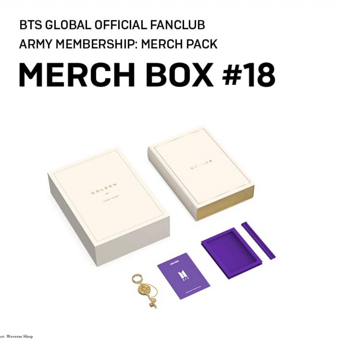 BTS ジョングクの無料で購入できる限定グッズ「GOLDEN BOX」が発売決定