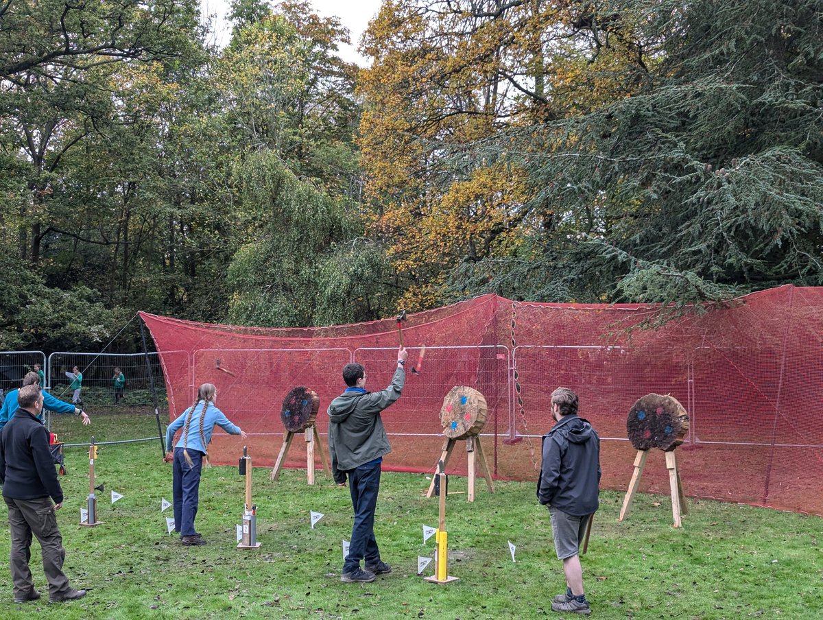 Our PLs &amp; APLs had a busy day at <a href="/ScarefestUK/">Scarefest</a> yesterday, with the 3G swing, crate stacking and axe throwing during the day - capped off with the incredible fireworks last night! 🎆