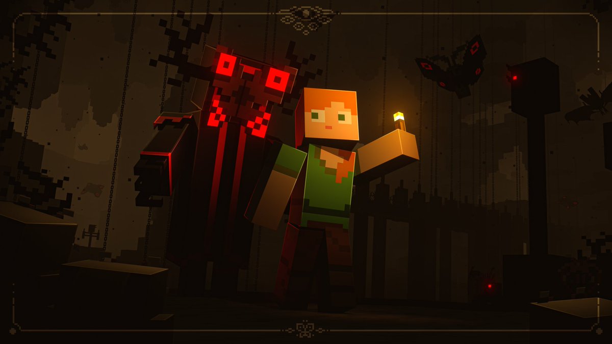 Gousisme's tweet image. Forlorn Hollows from Alex&apos;s Caves mod

#Minecraft #art #render