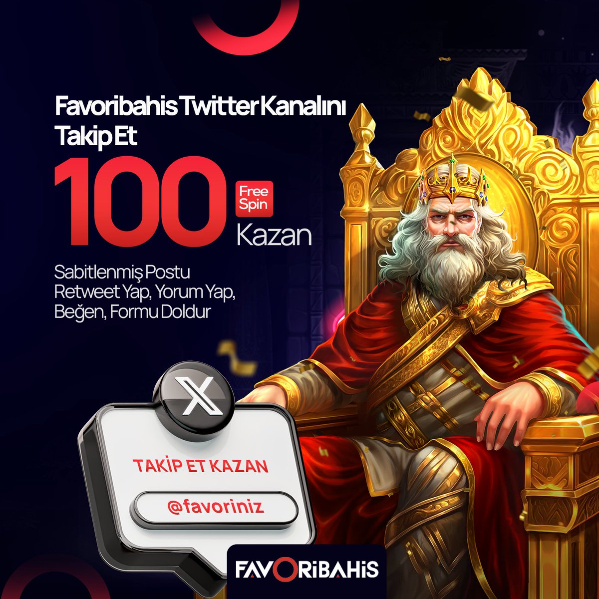 ❤️‍🔥 FAVORİBAHİS TWİTTER KANALINI TAKİP ET 100 FREESPİN KAZAN❕

✅ Promosyondan faydalanmak için;

🌐 Twitter kanalımızı takip etmeniz
🔆 Sabitlenmiş Postu;
♻️ Retweet Yap
💬 Yorum Yap
👍 Beğen ve
✍️ Formu Doldur

👇 KATILIM VE ŞARTLAR İÇİN AŞAĞIDAKİ LİNKTEN FORMU DOLDURMANIZ