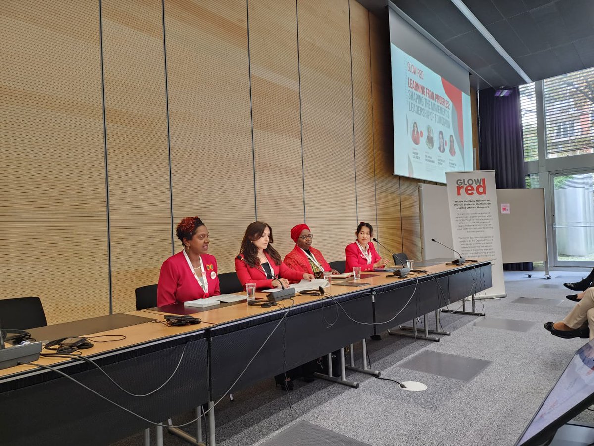 AshaMohammed_'s tweet photo. During the @ifrc General Assembly, I was honoured to be a panellist in a session "Learning from progress: Shaping the Movement's leadership of tomorrow." An opportunity to take stock on progress made on women leadership but clear on the need to do more.
#GlowRed
#DontBlink https://t.co/8JyGD52YZS