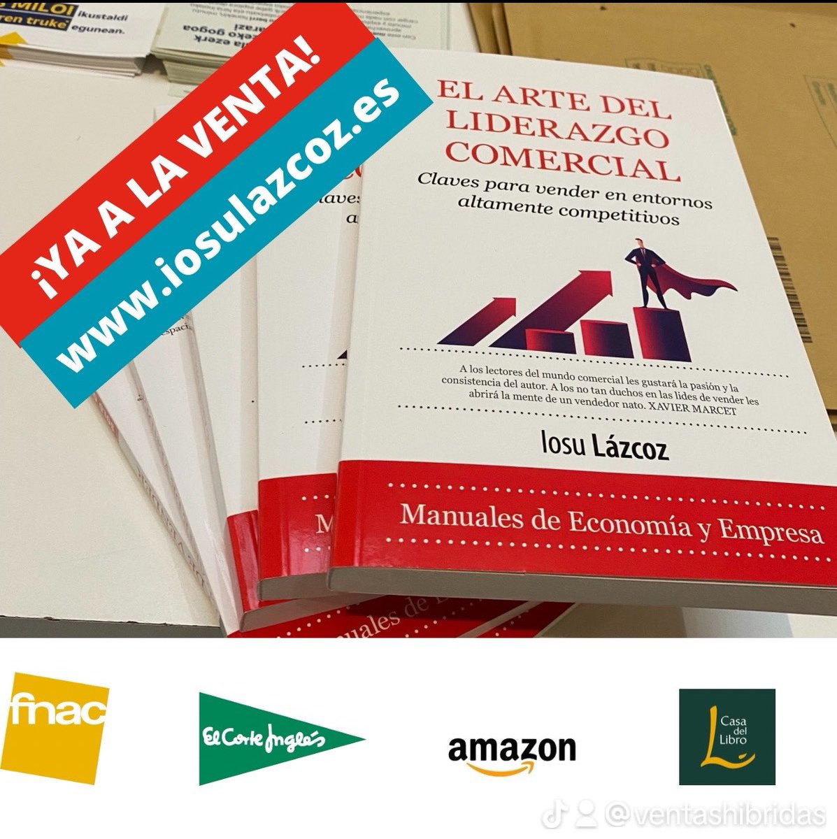 Iosu Lazcoz Iso (@ilazcoz) on Twitter photo Ya a la venta mi nuevo libro de “El arte de vender” de <a href="/AlmuzaraLibros/">Almuzaralibros</a> .
Aterrizado de las dos presentaciones en Sevilla y Córdoba, ahora me toca Pamplona !! Ya a la venta mi nuevo libro de “El arte de vender” de <a href="/AlmuzaraLibros/">Almuzaralibros</a> .
Aterrizado de las dos presentaciones en Sevilla y Córdoba, ahora me toca Pamplona !!