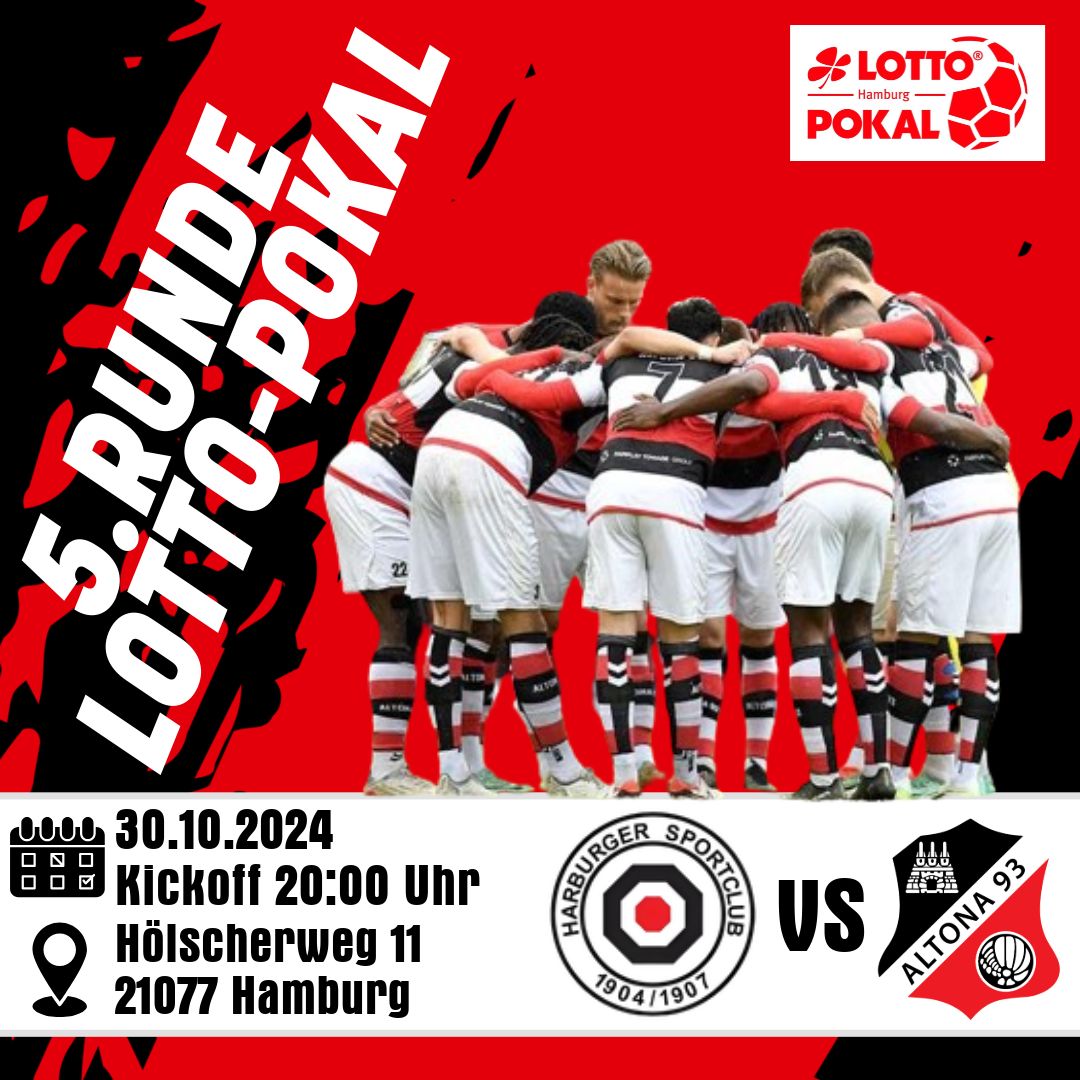 AltonaerFC1893's tweet photo. 🔜 Und weiter geht���s! Schon am kommenden Mittwoch steht das nächste Highlight an: Im Lottopokal Hamburg treffen wir um 20 Uhr auf den Harburger SC!

Kommt vorbei, unterstützt uns vor Ort und erlebt ein spannendes Spiel! Wir haben nur ein Ziel: den Einzug in die nächste Runde! 🔥⚽️

#Altona93 #Lottopokal #NächsteRunde #KultStattKohle #SupportYourTeam #Hamburg #Fussball #Groundhopping