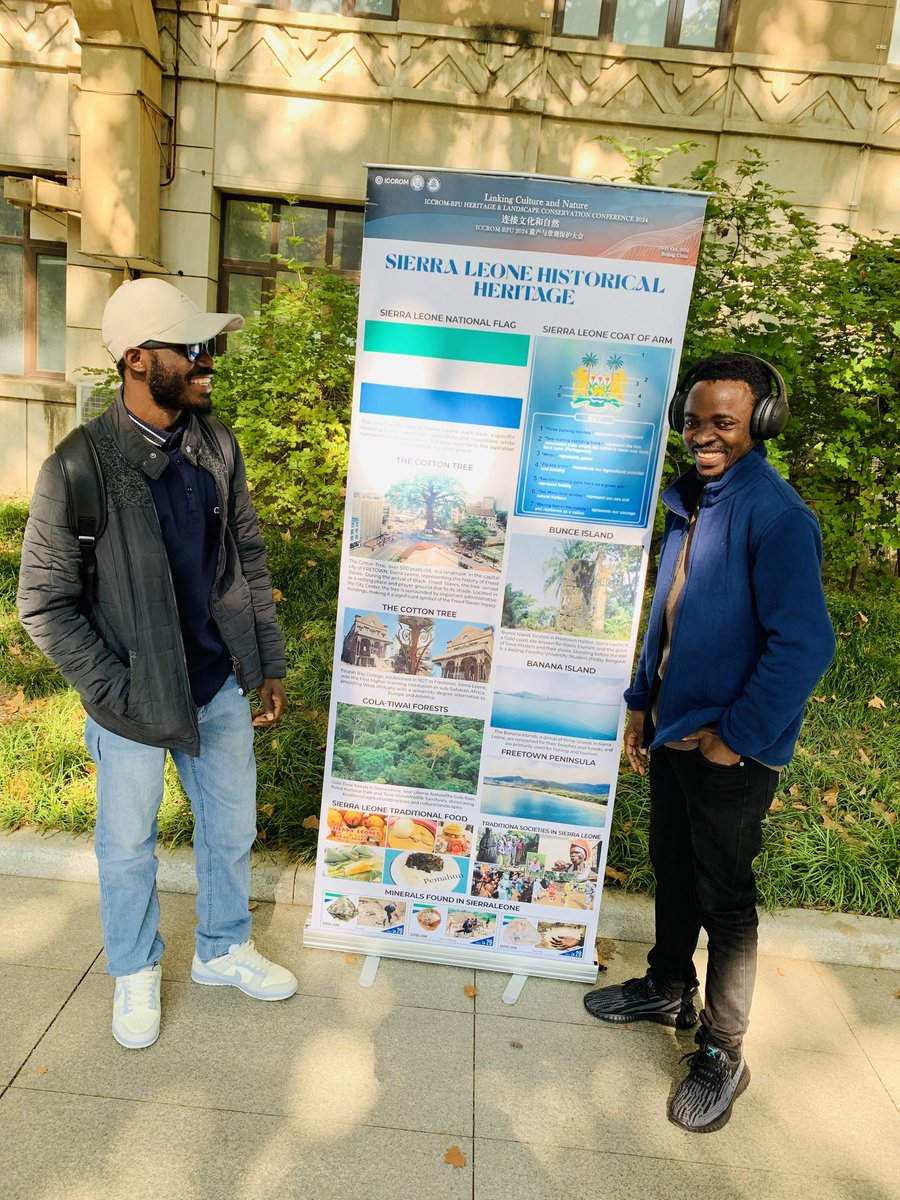 JosephBalamu's tweet photo. 1 week ago on the celebration of World Heritage Day, Sierra Leone 🇸🇱 was well represented here in Beijing Forestry University (China 🇨🇳), showcasing it rich endowments, culture & UNESCO 's approved heritage sites.
#SierraLeoneChina
#CulturalExchange
#MutualRelationship 🇸🇱🇨🇳💯 https://t.co/N6k7gtFUYX