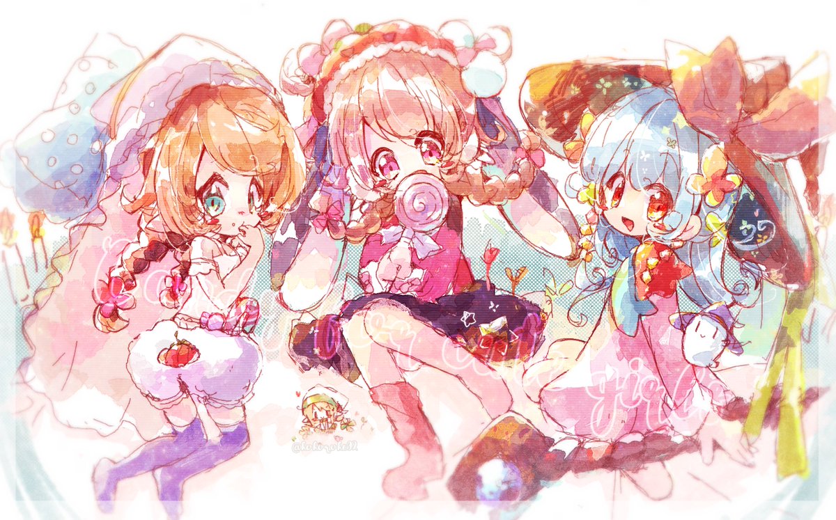 kokoroke02's tweet photo. ハロウィン前に『女の子たちにキャンディを。』 https://t.co/dds1mP0762