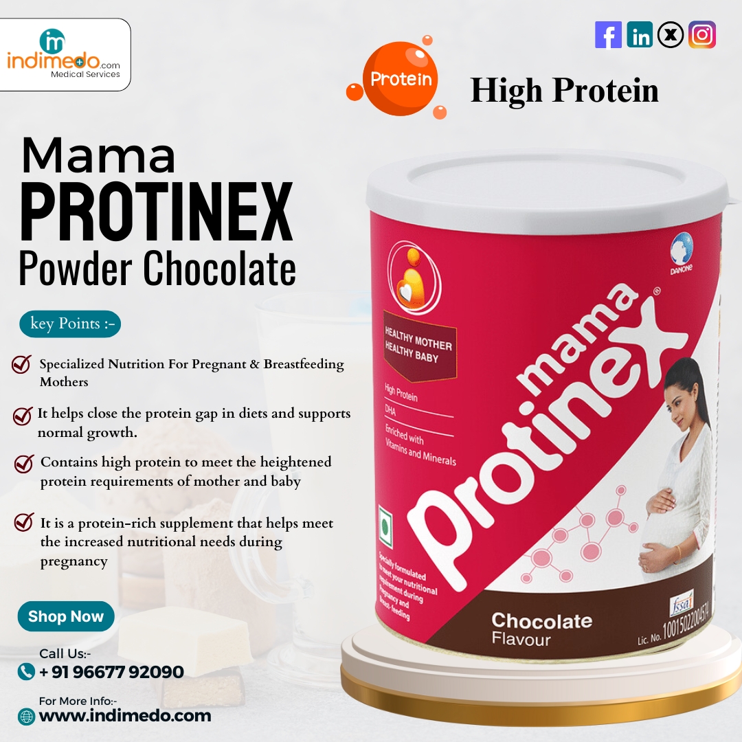 Indimedodotcom's tweet image. Buy Now - indimedo.com/products/nutri…

Mama Protinex Powder Chocolate
#indimedo #onlinepharmacy #mamaprotinex #pregnancynutrition #breastfeedingessentials #healthymoms #babybraindevelopment #proteinformoms #prenatalcare #postnatalnutrition #healthypregnancy #nutritionalsupport