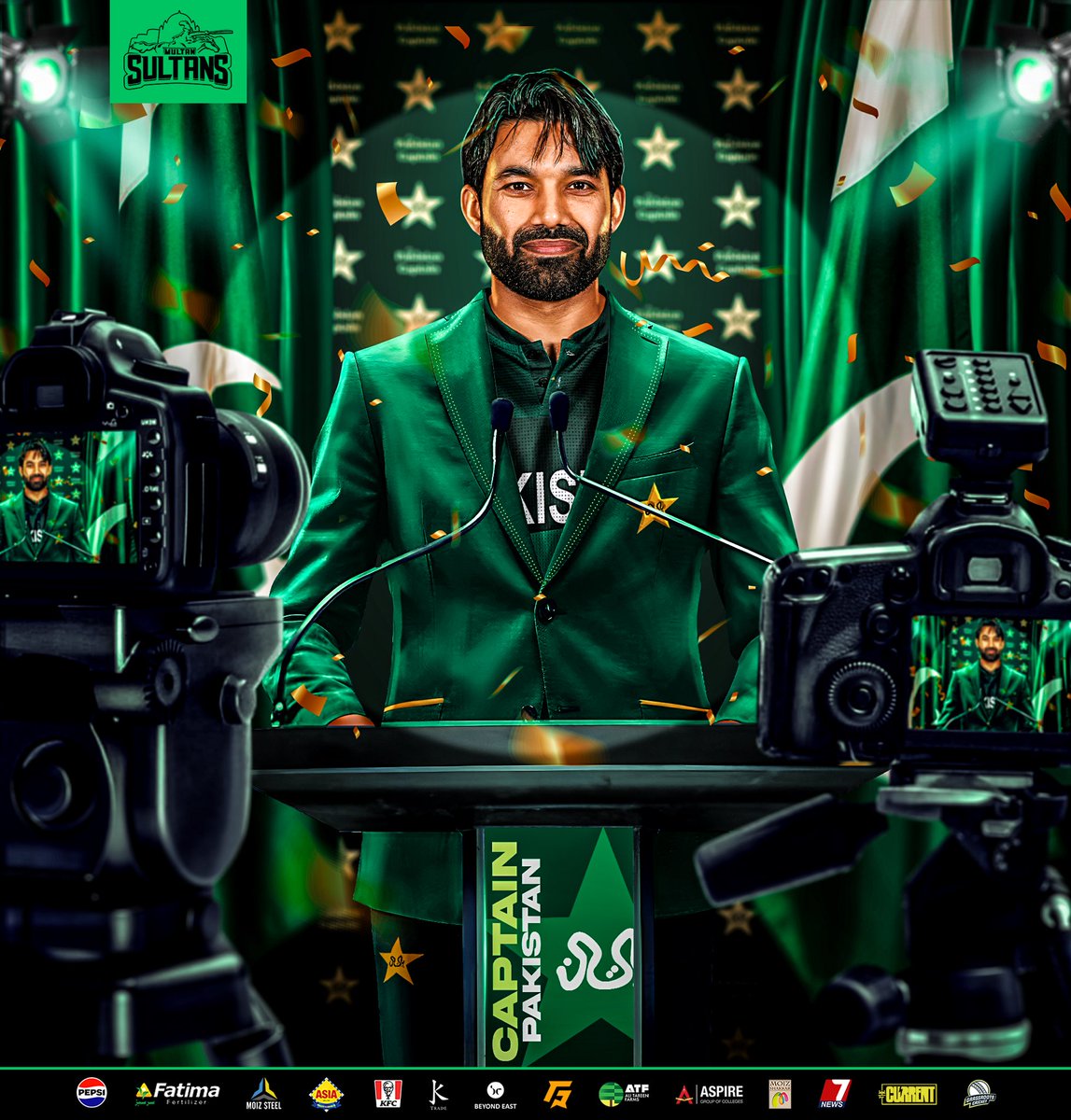 𝐁𝐞𝐠𝐢𝐧𝐧𝐢𝐧𝐠 𝐨𝐟 𝐚 𝐧𝐞𝐰 𝐞𝐫𝐚 🥁 

Sultan <a href="/iMRizwanPak/">Muhammad Rizwan</a> has taken charge as the white-ball captain of the Pakistan Team! 🙌🇵🇰

#SultanSupremacy