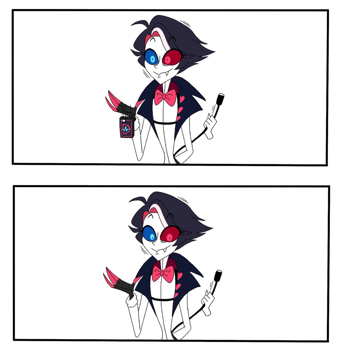 DigitalVibe1000's tweet photo. #HazbinHotelOC #OC_Only

[catching the tail] https://t.co/uWT2adPwYQ