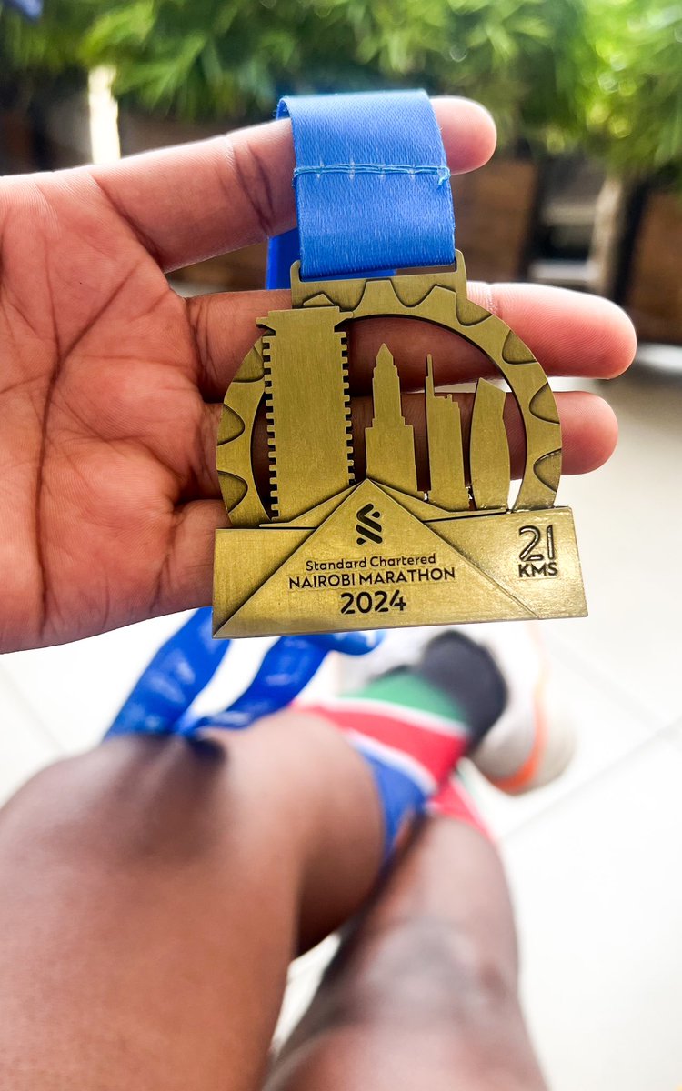 Miss_Lukas_'s tweet photo. Still a girl with a running problem 😊
Just conquered my first 21km at the Standard Chartered Nairobi Marathon!
🏅Feeling unstoppable and grateful for every step. 🌟
#StanChartNairobiMarathon #nairobiruns
#NairobiMarathon #FirstHalfMarathon #RunnerLife https://t.co/VNZ6CgjGCp