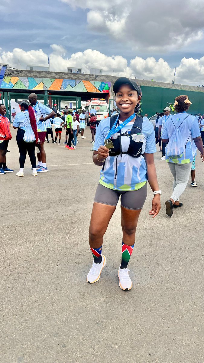 Miss_Lukas_'s tweet photo. Still a girl with a running problem 😊
Just conquered my first 21km at the Standard Chartered Nairobi Marathon!
🏅Feeling unstoppable and grateful for every step. 🌟
#StanChartNairobiMarathon #nairobiruns
#NairobiMarathon #FirstHalfMarathon #RunnerLife https://t.co/VNZ6CgjGCp