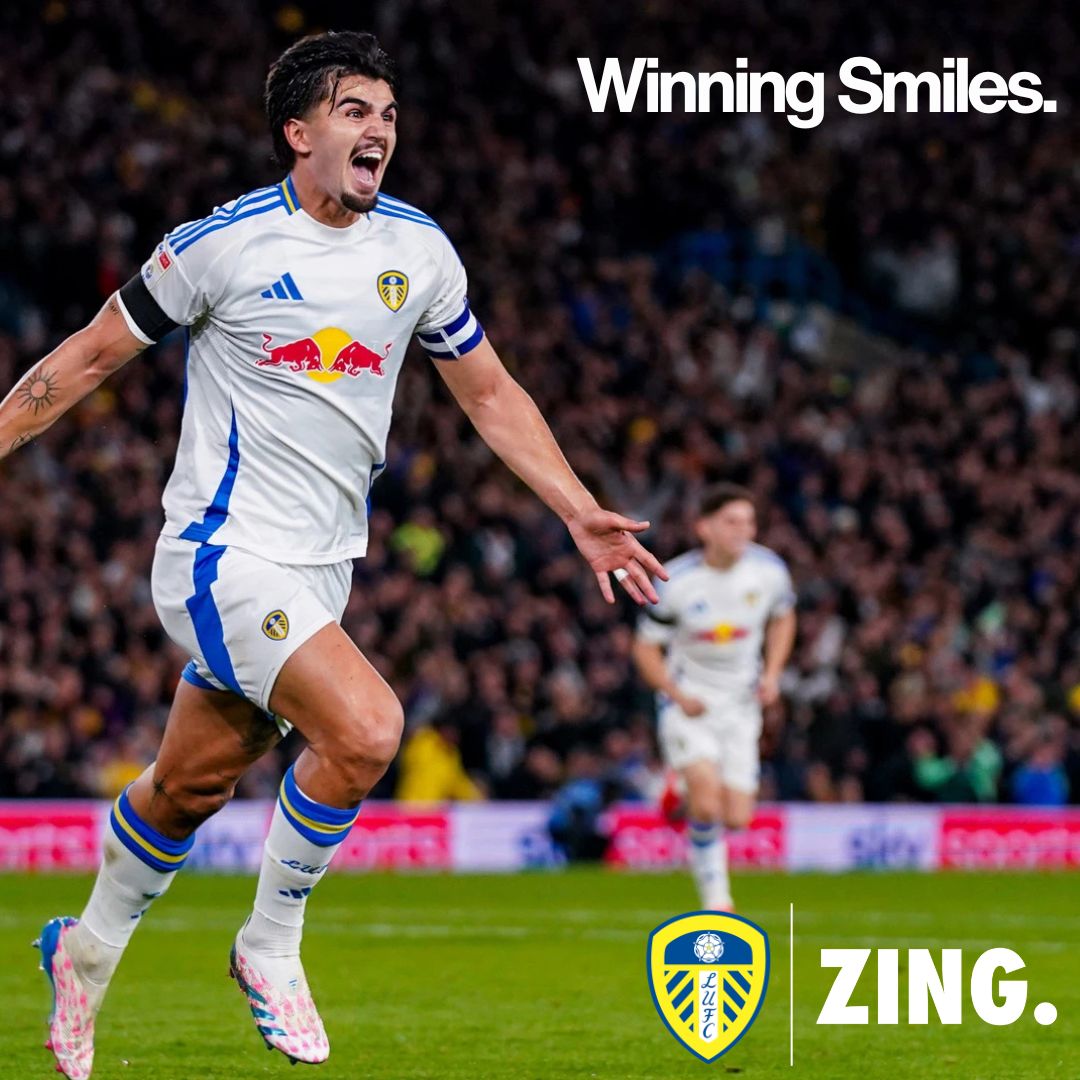ZING x <a href="/LUFC/">Leeds United</a>. Winning Smiles. Powered by ZING.

zingtoothpaste.com