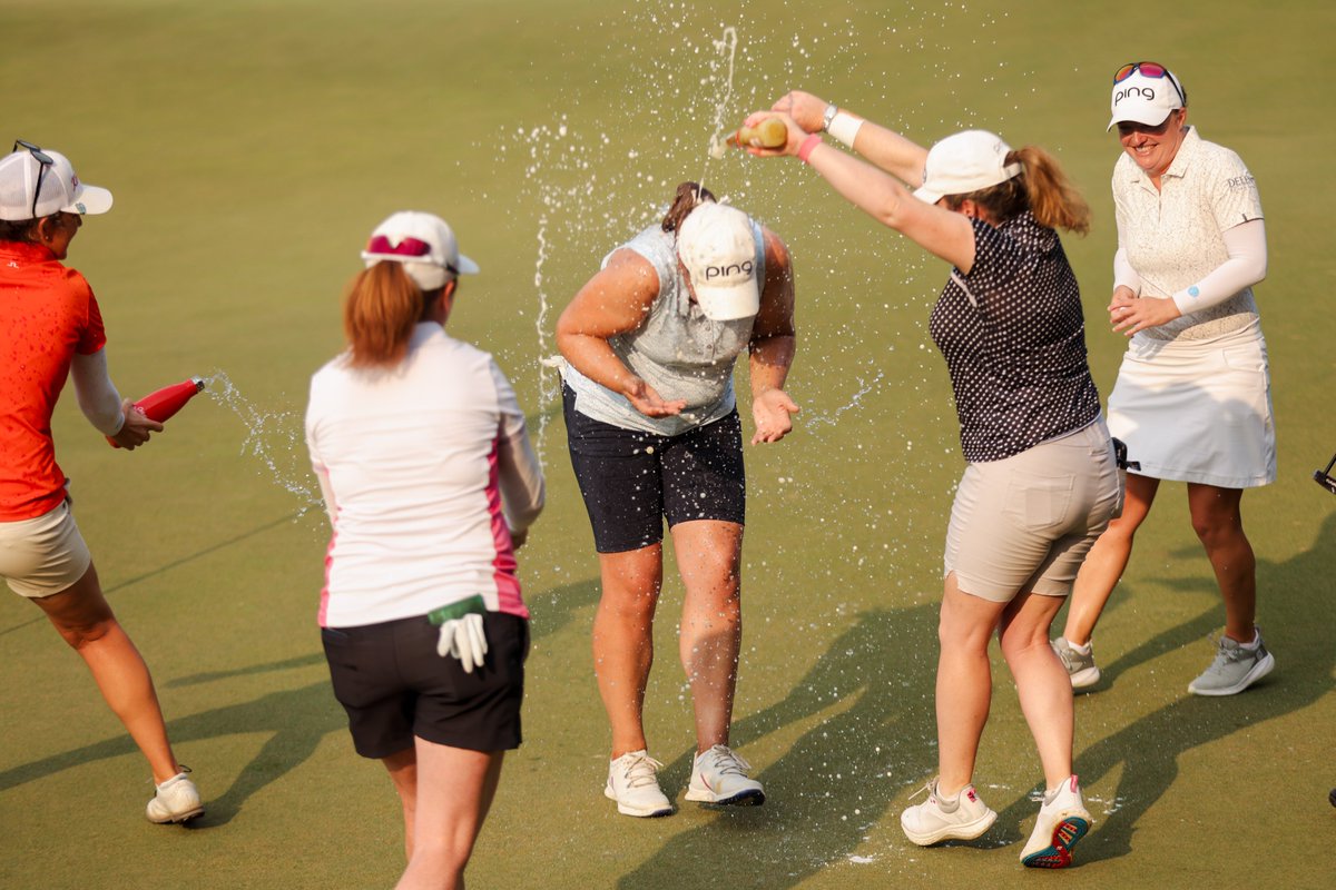 Liz Young confirmed that the Hero Women's Indian Open is her favorite event as she won it on her ninth visit to India. She marked her 42nd birthday, which fell the day before the event, with a superb second career success at the DLF Golf and Country Club
#HeroWomensIndianOpen2024