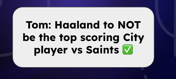WGTA_FPL's tweet photo. one plus side of the Haaland TC sorta-fail: at least my bold claim came in 🥲 https://t.co/ogEHLAr5Op