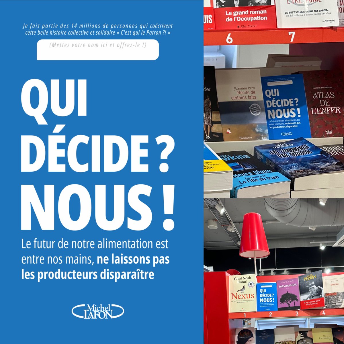 Libraires et librairies, mettez ce petit ouvrage bleu dans vos rayons. Ce manifeste écrit par les consommateurs en soutien aux producteurs montre l’urgence qu’il y a à protéger cette belle famille de gens qui nous nourrissent tous les jours. 20 000 exemplaires sont déjà partis
