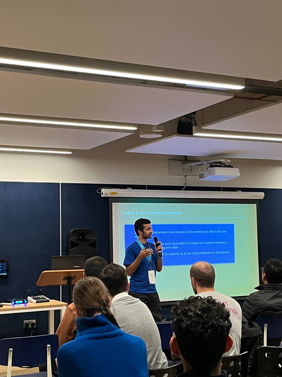 KRNL Labs (@krnl_xyz) on Twitter photo We had a blast seeing everyone building using our newly launched private testnet at the <a href="/encodeclub/">Encode Club</a> London Research Conference & Hackathon ๐
Our founders, <a href="/asim_eth/">asim.eth</a> & <a href="/Tahir_Mahmood/">Tahir Mahmood</a>, shared insights on execution sharding, distributed computing, and our approach to solving for We had a blast seeing everyone building using our newly launched private testnet at the <a href="/encodeclub/">Encode Club</a> London Research Conference & Hackathon ๐
Our founders, <a href="/asim_eth/">asim.eth</a> & <a href="/Tahir_Mahmood/">Tahir Mahmood</a>, shared insights on execution sharding, distributed computing, and our approach to solving for