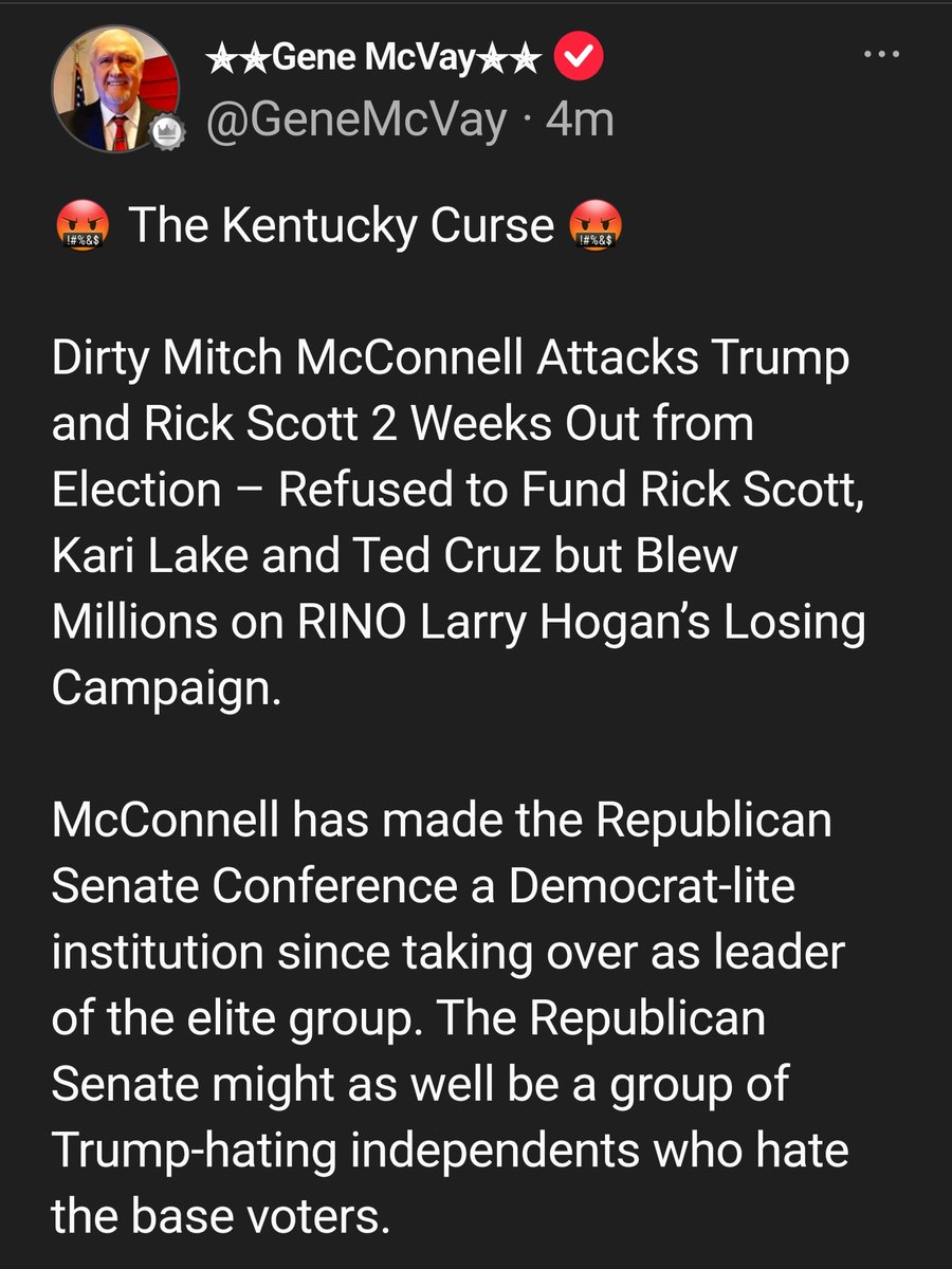 TheMightyWord's tweet photo. 🤬 The Kentucky Curse 🤬 

The gift that keeps Democrats happy.

@GeneMcVay
@elonmusk
@realDonaldTrump

https://t.co/G4xNc1t4vp https://t.co/GJkEPIPHqB