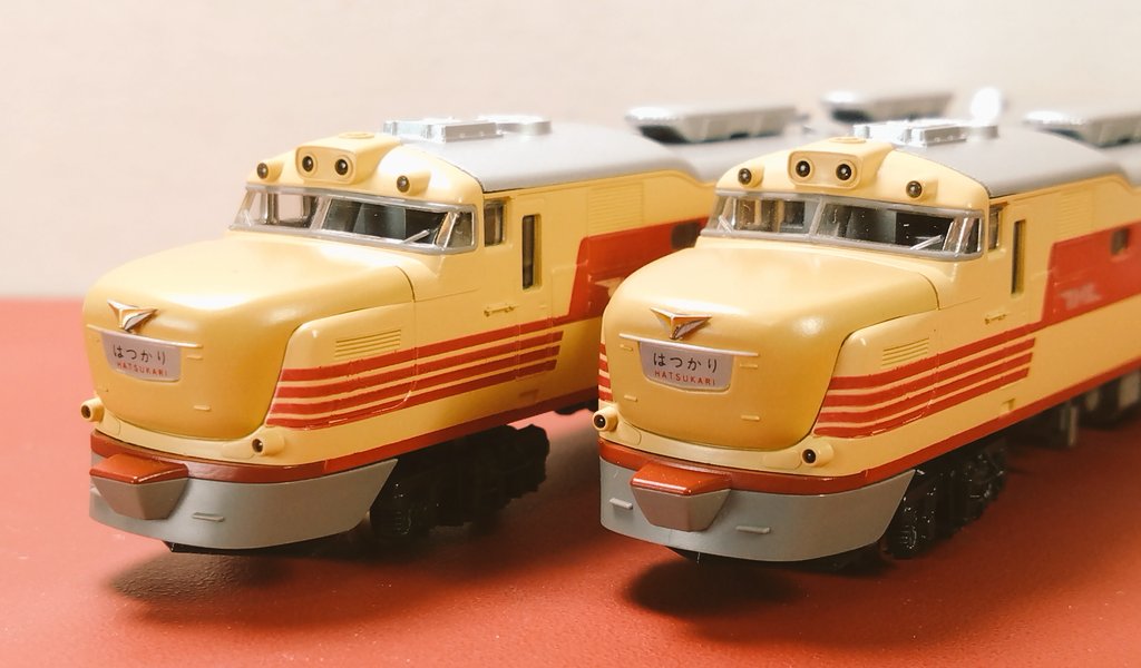 ということで古の完成品シリーズ、KATO製のキハ81 特急形気動車7輌