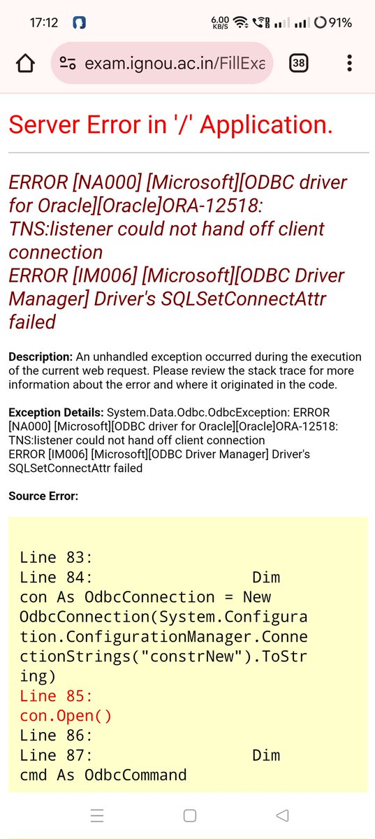 sumanbh36645235's tweet image. @OfficialIGNOU 
#ignouexamform 
From Last 2-3 days your examination site is not working.
Please do the needful.