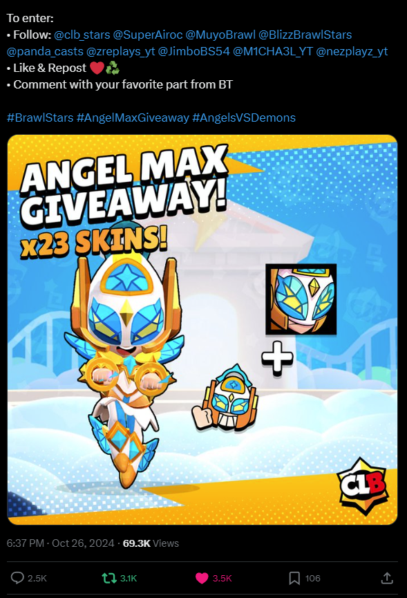 TheNotchApple's tweet photo. @clb_stars @SuperAiroc @MuyoBrawl @BlizzBrawlStars @panda_casts @zreplays_yt @JimboBS54 @M1CHA3L_YT @nezplayz_yt I LOVE THE BIZARRE MAISIE SKIN https://t.co/Z9EqPu0m7k
