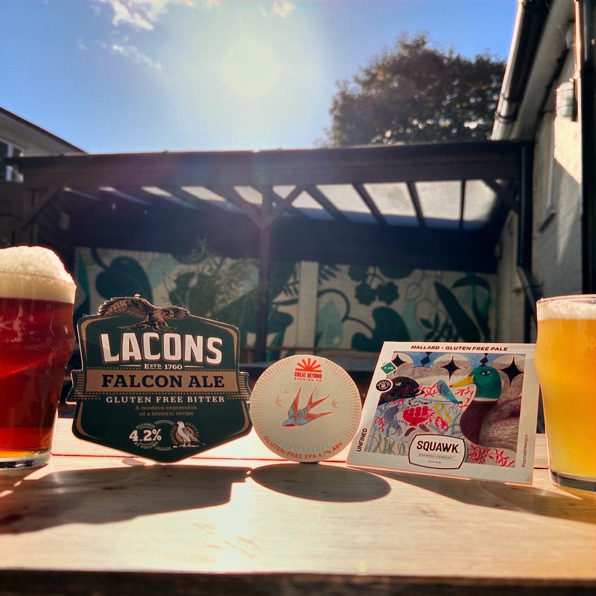 The Leopard Norwich (@leopardnorwich) on Twitter photo Trust in Bird Beers 🦅
<a href="/LaconsBrewery/">Lacons Brewery</a> Falcon 4.2%
GF Bitter
<a href="/greatbeyondbeer/">Greatbeyondbeer</a> Free Spirit 4.7%
GF XPA
<a href="/SQUAWKBrewingCo/">SQUAWK BREWING CO</a> Mallard 4.5%
GF Pale
#beer #glutenfree #gfbeer #norwichpub #nr3 Trust in Bird Beers 🦅
<a href="/LaconsBrewery/">Lacons Brewery</a> Falcon 4.2%
GF Bitter
<a href="/greatbeyondbeer/">Greatbeyondbeer</a> Free Spirit 4.7%
GF XPA
<a href="/SQUAWKBrewingCo/">SQUAWK BREWING CO</a> Mallard 4.5%
GF Pale
#beer #glutenfree #gfbeer #norwichpub #nr3