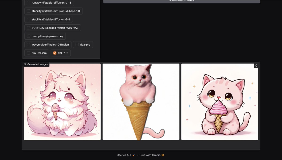 abdibrokhim's tweet image. Introducing AI Sticker Maker

HuggingFace Space: huggingface.co/spaces/abdibro…
Paper: rebrand.ly/aistickermaker…
Github: github.com/abdibrokhim/ai…
Website: ai-sticker-maker.vercel.app
Created by: linkedin.com/in/abdibrokhim/

@huggingface @aimlapi 

Which one generated using Dall-E-3 ?