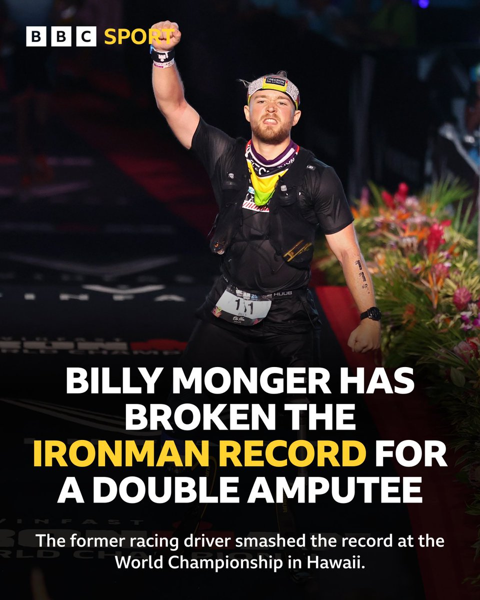 Billy Monger 🙌

🎯 Aimed to finish the course in 17 hours

🌍 Finished the course in 14 hours, 23 minutes and 56 seconds and created a new world record