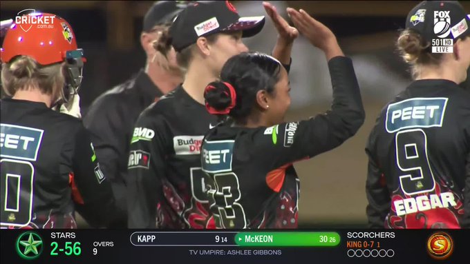 How about this dismissal! 🫡 📹 Credits: Twitter/WBBL
