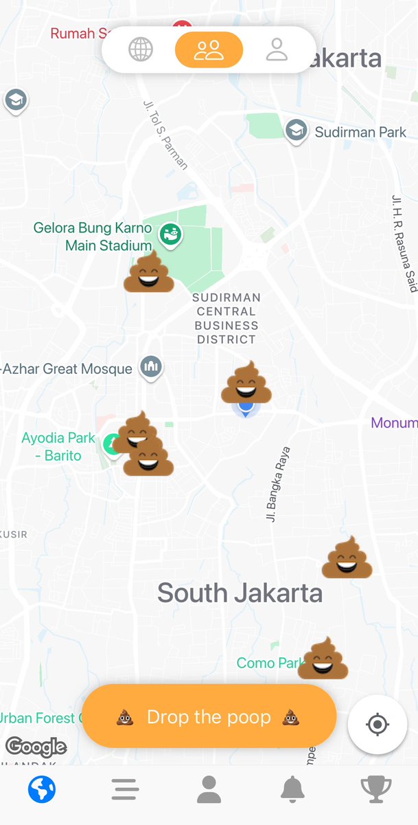 Sebagai orang yang bisa (dan suka) eek dimana aja, gw bener2 bersyukur buat app ‘Poop Map’. Karena gw jd bisa inget tempat2 yg pewe buat eek 😭😭 

Ada yang mau temenan sama gw gaaaa di Poop Map? ID gw namanya poopitchaaaa hehehe daerah jelajah sudah mencapai Bandung + Bali