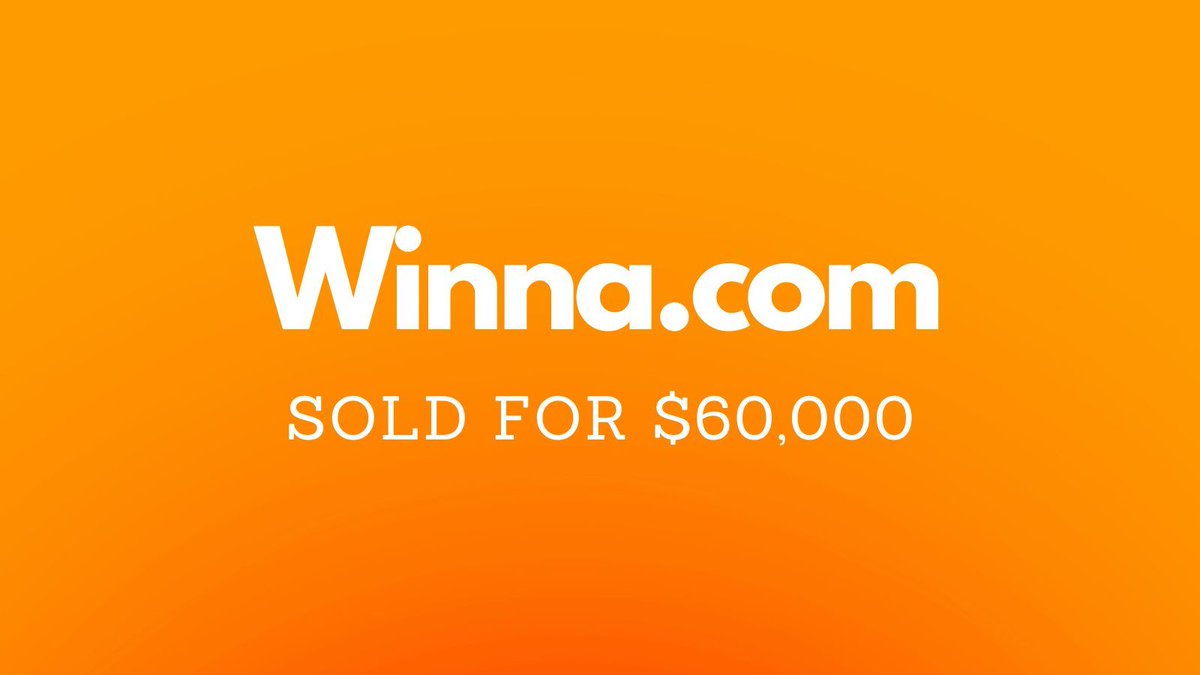 NameBio's tweet image. Yesterday saw $270k in domain name sales including:

$60,000 Winna․com
$5,000 Weaving․ai
$4,800 PistolGear․com
$3,500 AllCare․ai
$3,288 MindfulDoctor․com
$3,051 DisasterBunkers․com

Full list 👉 namebio.com/daily

#Domains