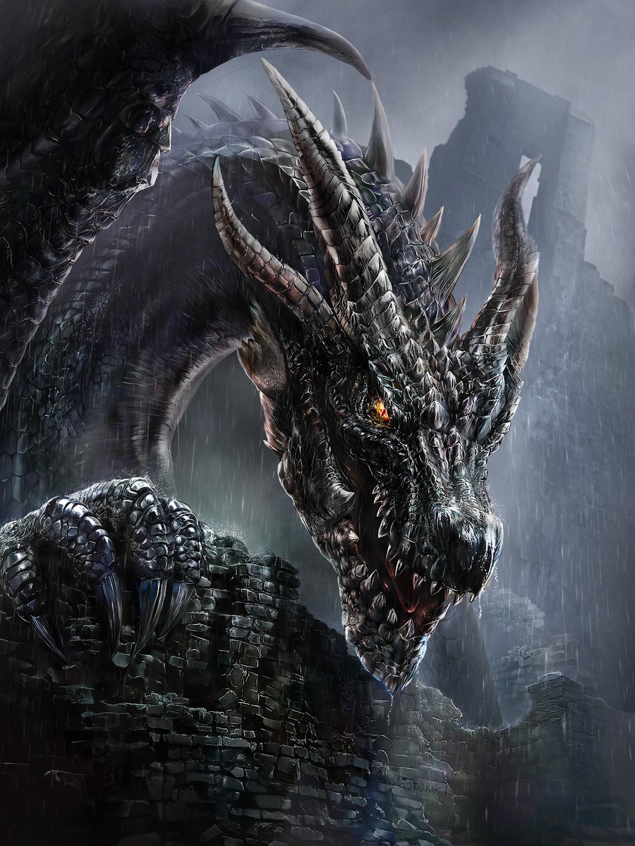 kurotokusa's tweet image. 黒龍 ミラボレアス / Fatalis
#MonsterHunter #モンハン