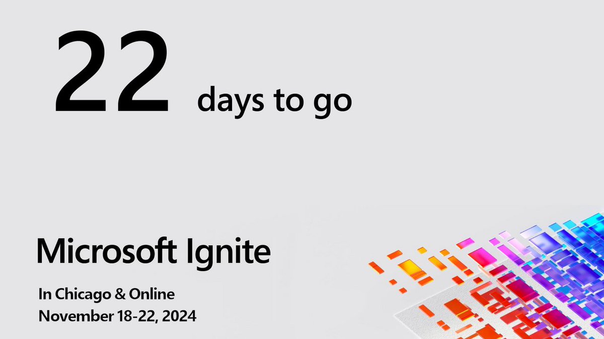 IgniteCountdown's tweet photo. Microsoft Ignite technical attendee passes are sold out! Will we see you there? If you can't make it this year, follow along online! #MSIgnite https://t.co/c8LeNOXd2s