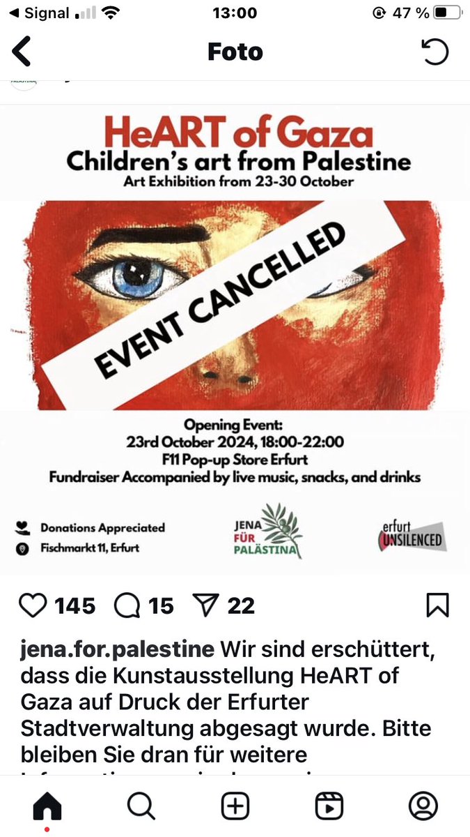 Palästinensische Kinder dürfen ihre Zeichnungen nicht zeigen, weil sie palästinensische Kinder sind. - Deutschland spinnst Du??