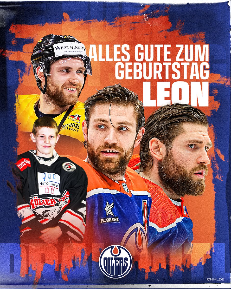 Unsere #️⃣2️⃣9️⃣ wird 29 heute - alles Joode zum Jebootsdaach, Leon! 🥳 

(📸 City-Press) | #LetsGoOilers | <a href="/EdmontonOilers/">Edmonton Oilers</a> | #Draisaitl