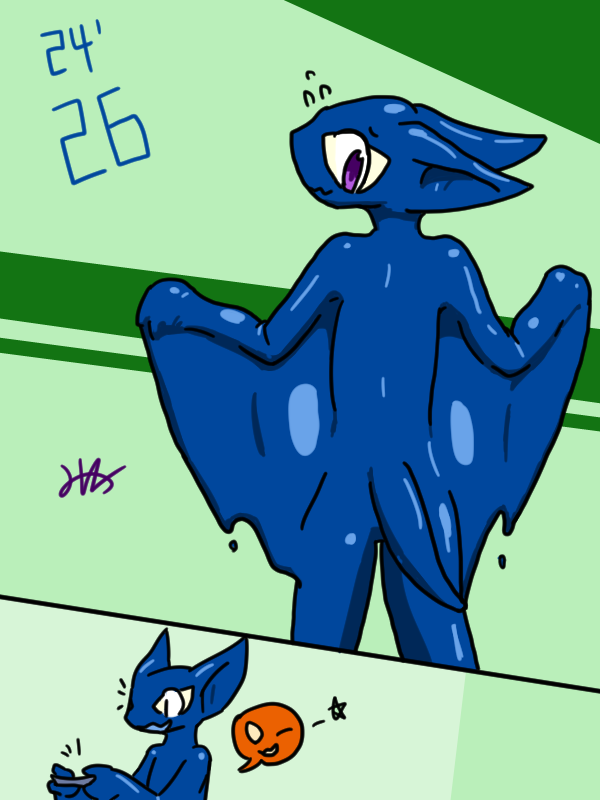 Day26. Symbiote Bat
『ホラ、これなら大丈夫だろウ！　コウモリさんダ！』
「見た目はいいけど、これじゃトレーが持てないんじゃ……あ、意外と持てる？」
#Symbiotober #Symbiotober2024