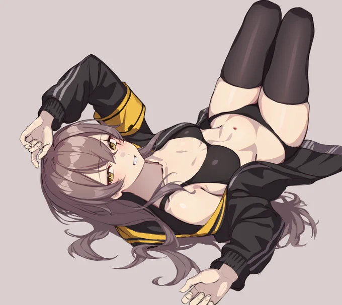 ドルフロのUMP45だらだら45姉...#ドールズフロントライン#イラスト練習 