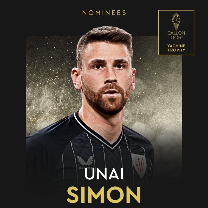 AthleticClub's tweet photo. ✨👀

Mañana se celebra la gala del @ballondor, con Nico Williams y Unai Simón entre los candidatos a mejores jugadores del mundo. 

Entre estrellas que representan a verdaderas selecciones mundiales, brillan con luz propia dos futbolistas de un club diferente, el @AthleticClub