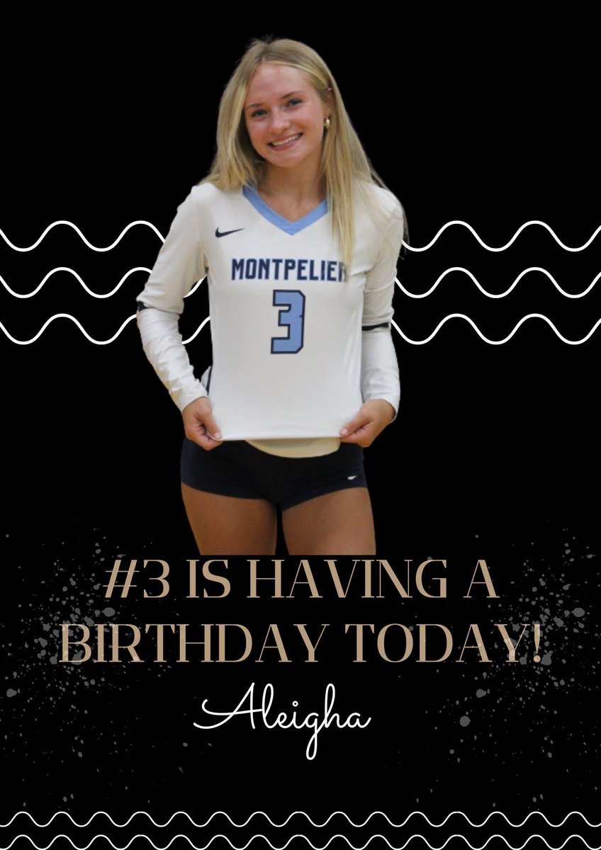 LocosVolleyball's tweet photo. Happy birthday to a very special Senior, #3 Aleigha Hillard! We hope you have a wonderful day! https://t.co/vIZLKH2Fy2