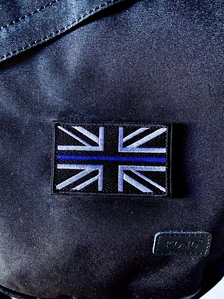 Mike_Fabricant's tweet photo. I proudly display the thin blue line on the camouflaged Union Flag to show my support for #police charities like #UKCOPS - especially since Sadiq Khan banned @metpoliceuk from wearing it on their uniforms and kit. https://t.co/rWsKmKyonU