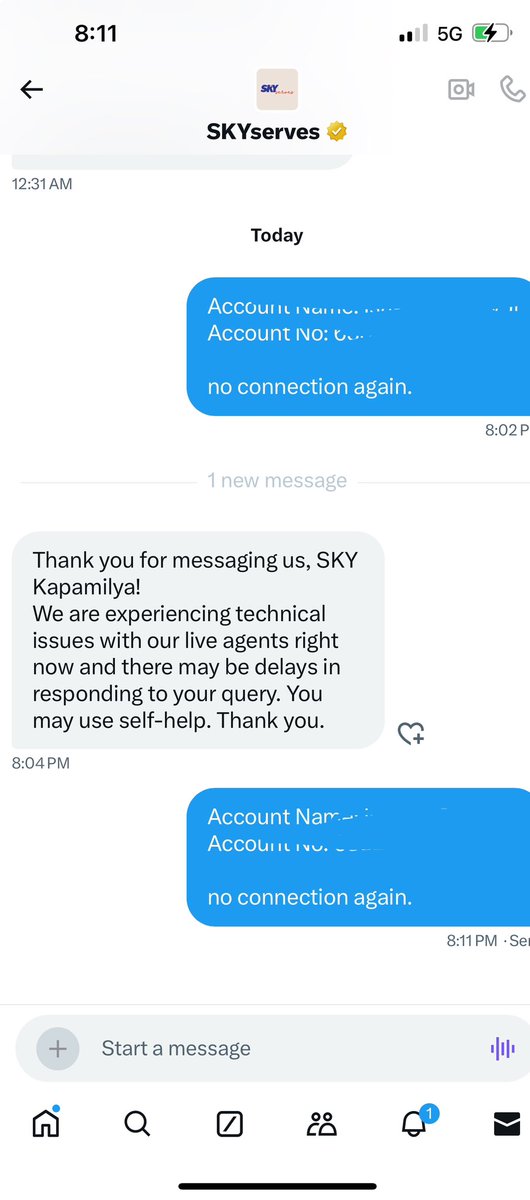 jRbucss's tweet photo. @SKYserves hello?? Self-help?? How??? I demand corresponding deduction in my monthly billing for the days that I don’t have connection!! https://t.co/1Hw8C2IKSX
