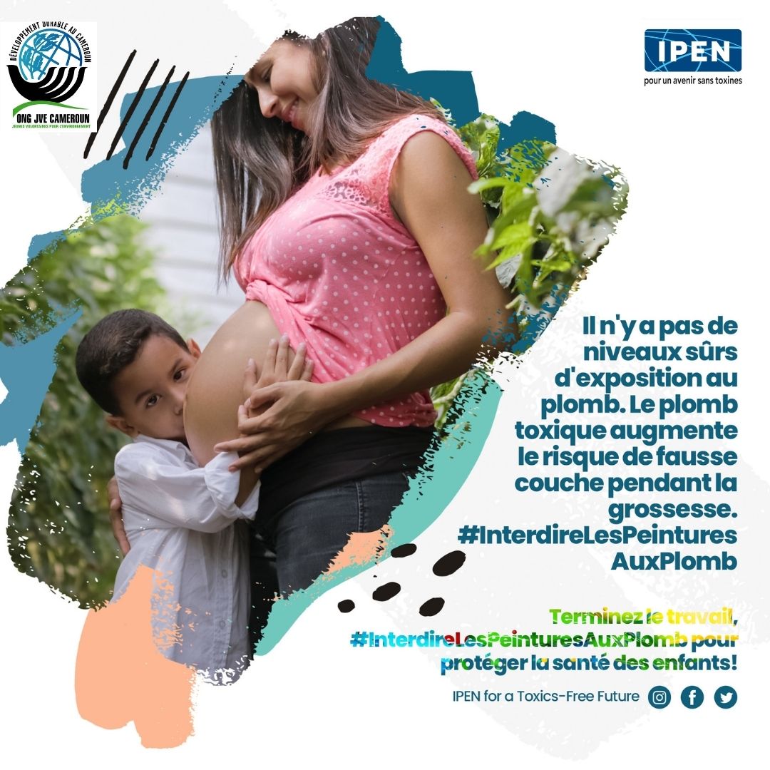 Les femmes enceintes ont droit à une santé sans risque ! Que les gouvernements prennent des mesures de protection contre l'intoxication au plomb dans vos communautés.
 #LeadPoisoning #ILPPW2024
<a href="/IPEN_AF/">IPEN Afrique Francophone</a> <a href="/ToxicsFree/">IPEN: toxics-free</a> <a href="/BikieCalix42292/">Calixte Bikie</a> <a href="/penanjoste/">Stéphanie Pénanjo</a> <a href="/MakaYang/">MakaYang</a> <a href="/BouNghom/">Boutchouang Nghomsi</a>