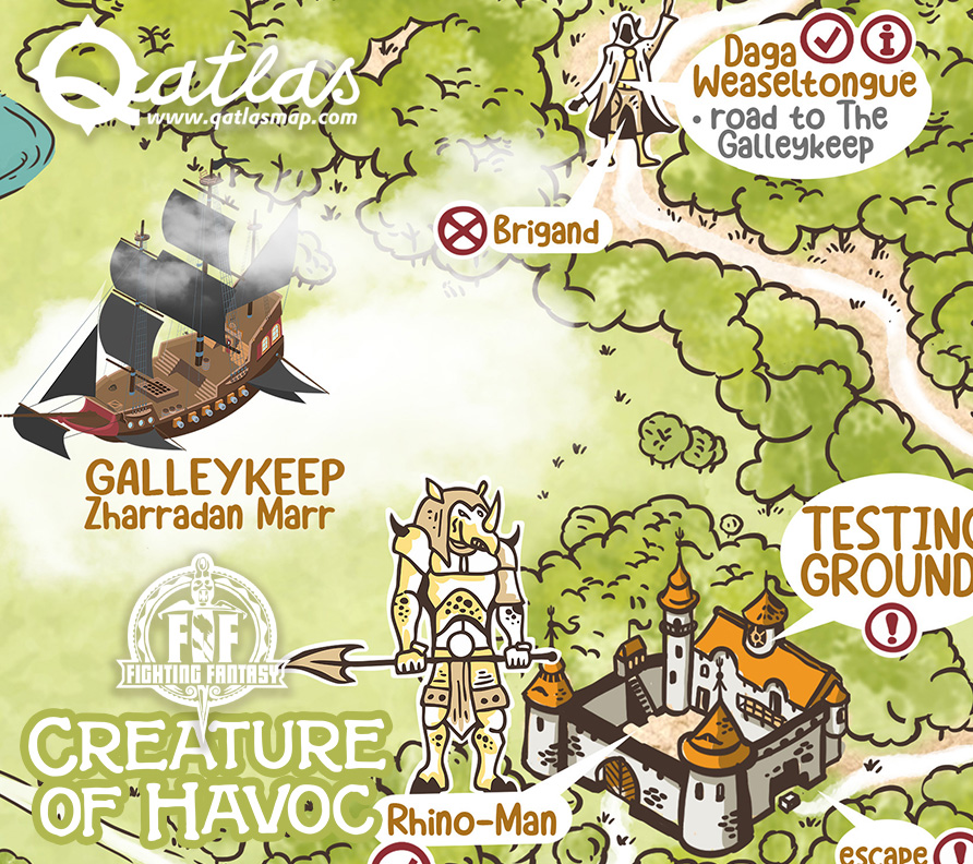 QatlasM's tweet photo. My finished map for Fighting Fantasy, Creature of Havoc. It was a real challenge!
https://t.co/DSfaeEx8vX
#fightingfantasy #creatureofhavoc #gamebook #gamebookmap #qatlasmap #isometricfantasy #fantasymap #handdrawn #fantasymapmaker #fantasymapcreator #pictorialmap #storymap https://t.co/zF7jPBpBmE