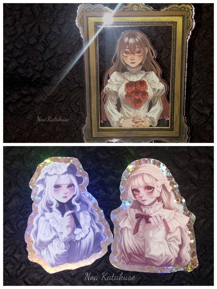 【通販】
10/30(水)21時〜、BOOTHを公開いたします。
新作グッズ(画像参照)、過去作品の一部を販売するほか、油絵での原画セミオーダーも受注いたします。(詳細は改めて告知します)
こちらのグッズは通販では初出しとなるため遠方の方はぜひご利用ください。
https://t.co/gdTjN6GZMw