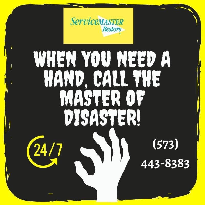 SVMofColumbia's tweet photo. The MASTER of Disaster is here for you 24/7/365! Call us for your home/business needs! 573-443-8383 #MasterOfDisaster #Locals https://t.co/6aul67jT1K