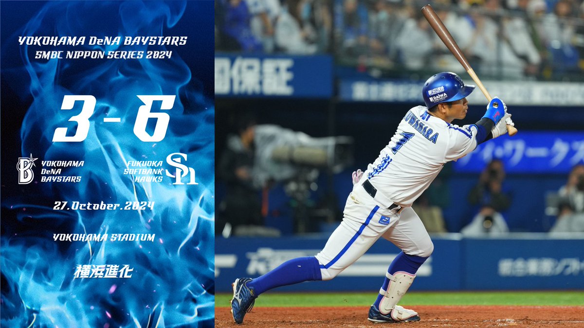 4回までに6点を追う展開となるが、5回に #桑原将志 選手の2点タイム