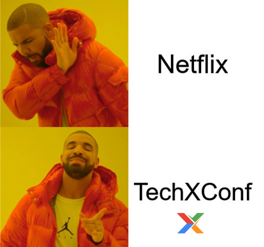 TechXConf's tweet photo. Skip the Netflix marathon, join the real binge at TechX! 📈 Where episodes of Innovation and Networking never end.

 #TechXConf2024 #TechXConf #TechX #AIExcellence #AIInnovation #Consulting #ArtificialIntelligence #DataScience #AILeaders #DigitalTransformation https://t.co/xw77EdjMjF