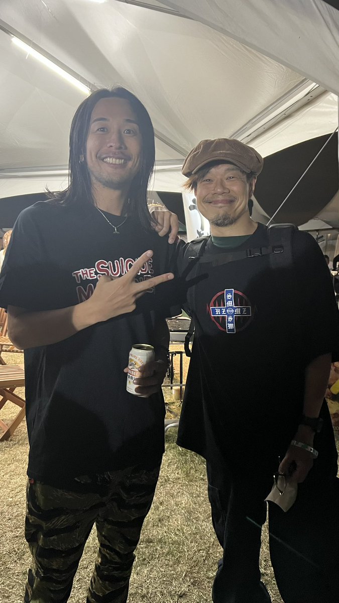 HEY_IGARI_0131's tweet photo. ライブ終わったらこの男がいきなり現れて、ライブ良かったぞって言ってきた！
ビックリしたー！！！！！！
めちゃくちゃ嬉しかったぞー！！！🫶

#ハジマザ https://t.co/yvWoBms0Lz
