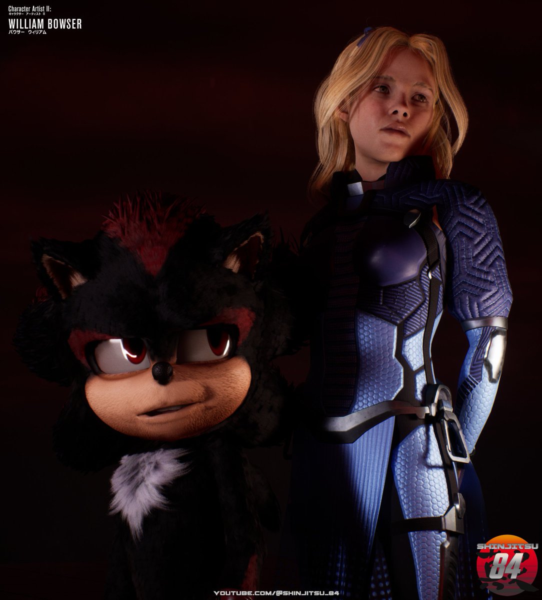 shinjitsu84's tweet photo. Maria Robotnik (Alyla Browne) Day 011, WIP textures, Physics bones test for hair, dress, safety harness
https://t.co/1HxOF5sdQu

#SonicXShadowGenerations #WIP #Sonic3 #FanArt #Cyberpunk #MobilityAssistance #Shadow #Maria #SubstancePainter #CC4 #Unreal #AlylaBrowne https://t.co/BhirjvGx79